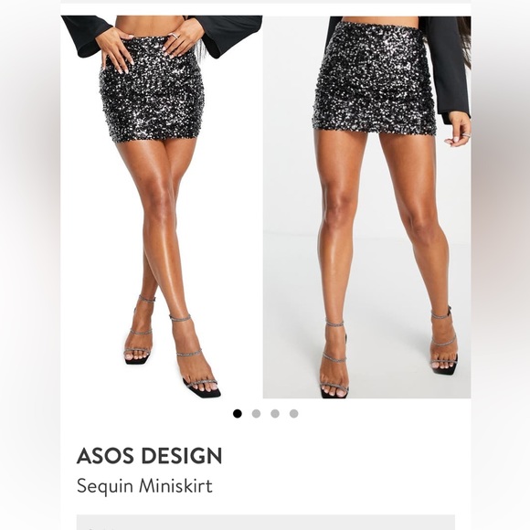 ASOS Sequin Miniskirt NWT size UK8/US4 XS - Picture 2 of 6